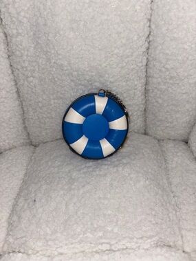 kate spade Blue and White Striped AirPod Case